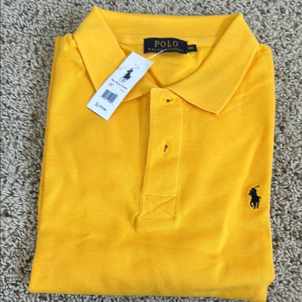 Ralph Lauren Yellow Polo Shirt 3XL